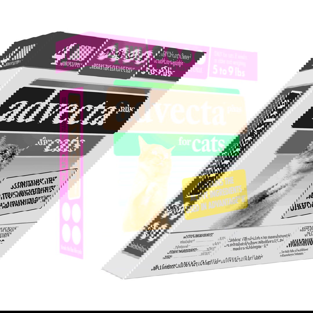 ADVECTA: Plus Flea Protection for Cats 5 to 9 Lbs, 4 do - #tag1# - #tag2#