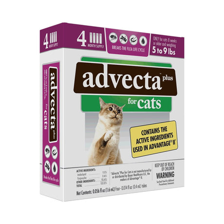 ADVECTA: Plus Flea Protection for Cats 5 to 9 Lbs, 4 do - #tag1# - #tag2#