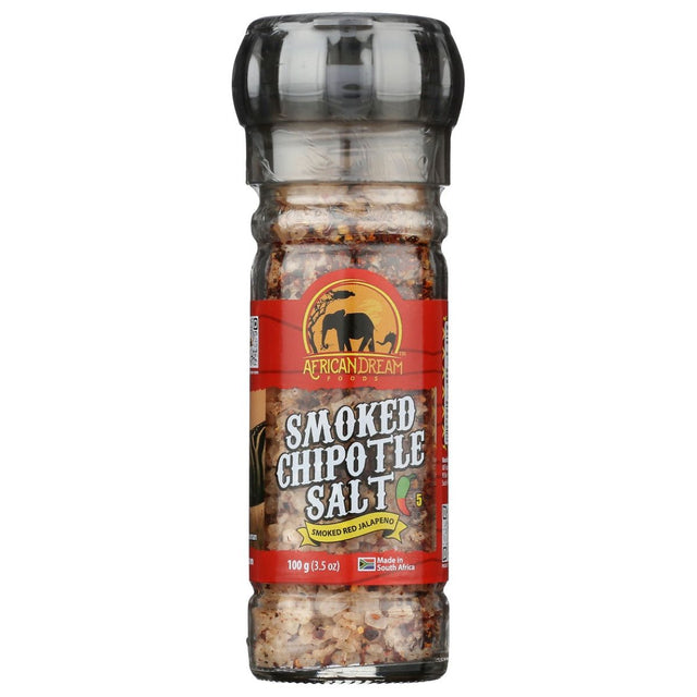 AFRICAN DREAM FOODS: Smoked Chipotle Salt, 3.5 oz - #tag1# - #tag2#
