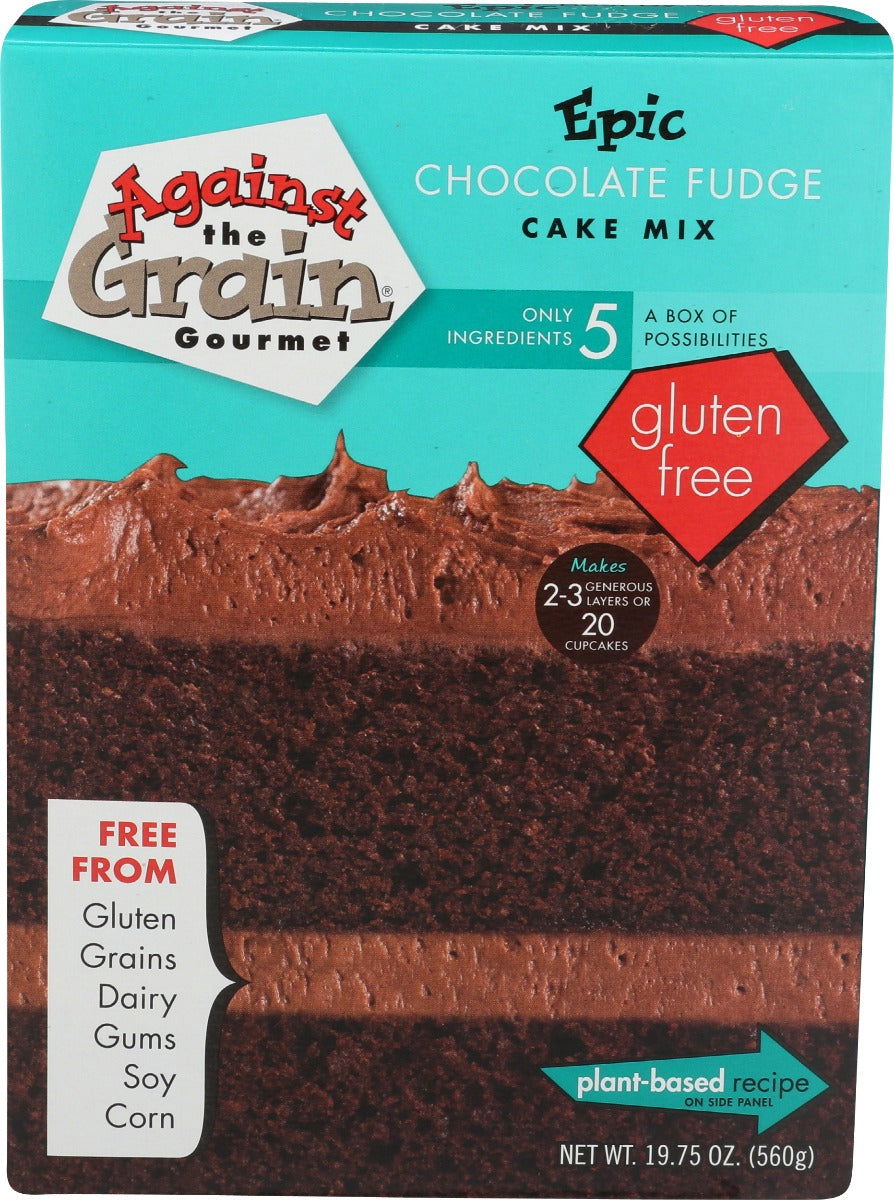 AGAINST THE GRAIN: Epic Chocolate Fudge Cake Mix, 19.75 oz - #tag1# - #tag2#