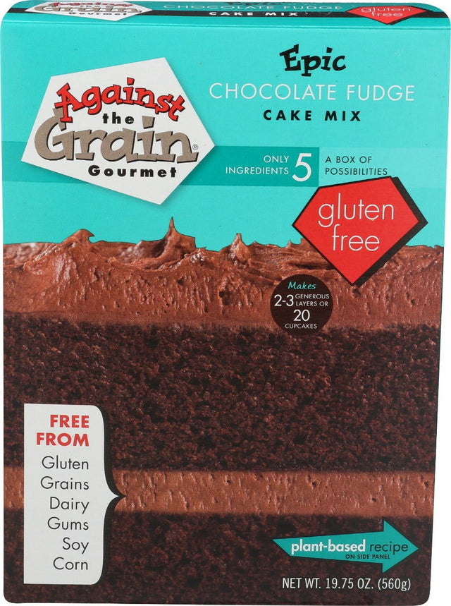 AGAINST THE GRAIN: Epic Chocolate Fudge Cake Mix, 19.75 oz - #tag1# - #tag2#