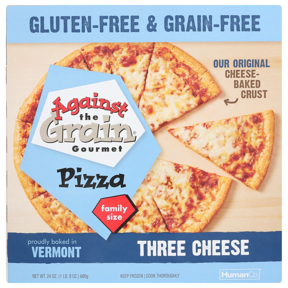 AGAINST THE GRAIN: Gluten Free Three Cheese Pizza, 24 oz - #tag1# - #tag2#