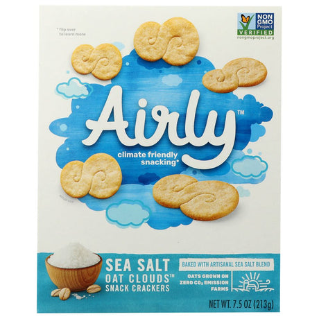 AIRLY: Crackers Sea Salt Oat, 7.5 oz - #tag1# - #tag2#