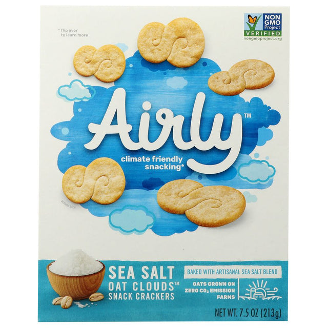 AIRLY: Crackers Sea Salt Oat, 7.5 oz - #tag1# - #tag2#