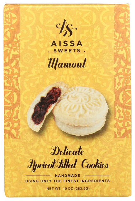 AISSA SWEETS: Apricot Filled Mamoul Cookies, 10 oz - #tag1# - #tag2#