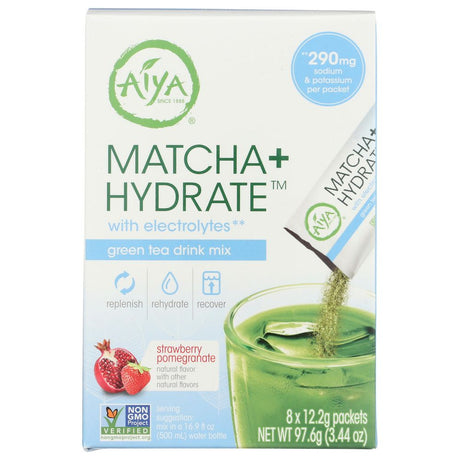 AIYA: Matcha Plus Hydrate Tea, 3.44 oz - #tag1# - #tag2#