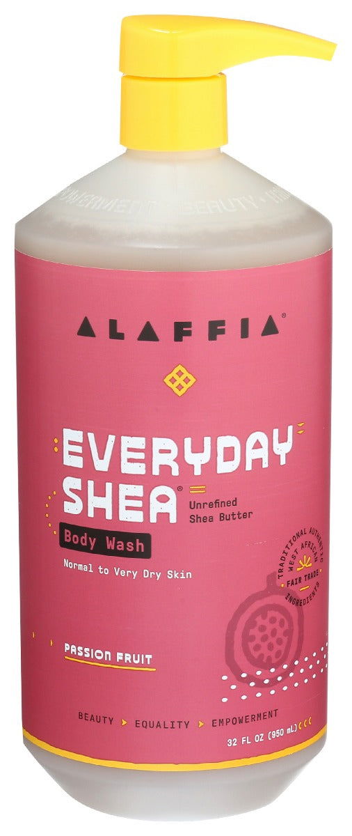 ALAFFIA: Body Wash Shea Passion Fruit, 32 fo - #tag1# - #tag2#