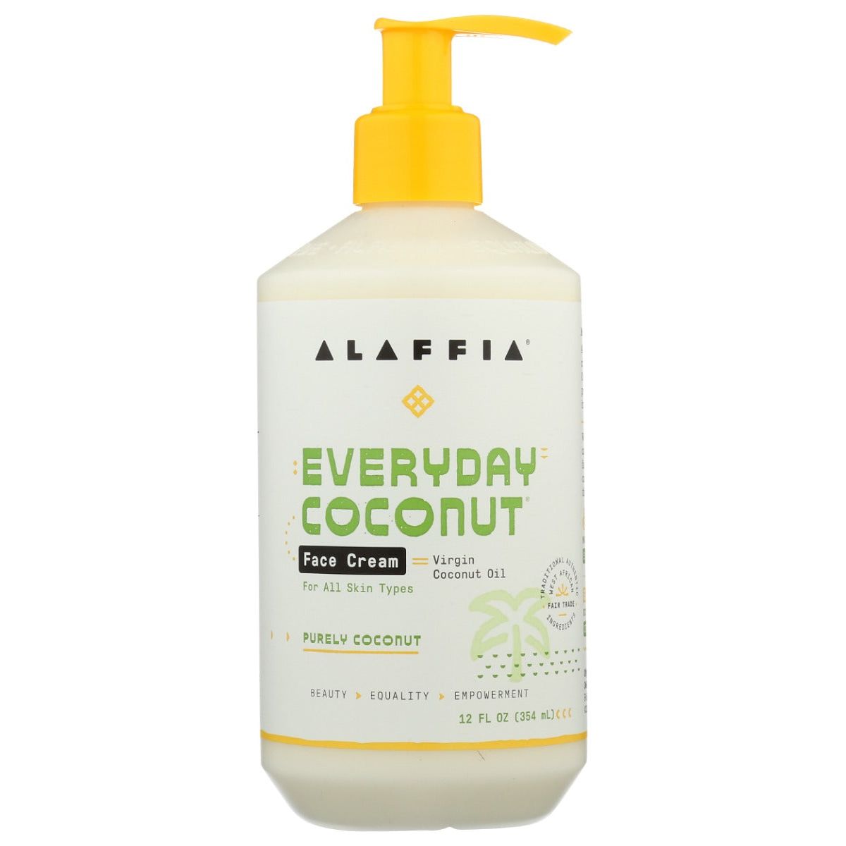 ALAFFIA: Everyday Coconut Face Cream Purely Coconut, 12 fo - #tag1# - #tag2#