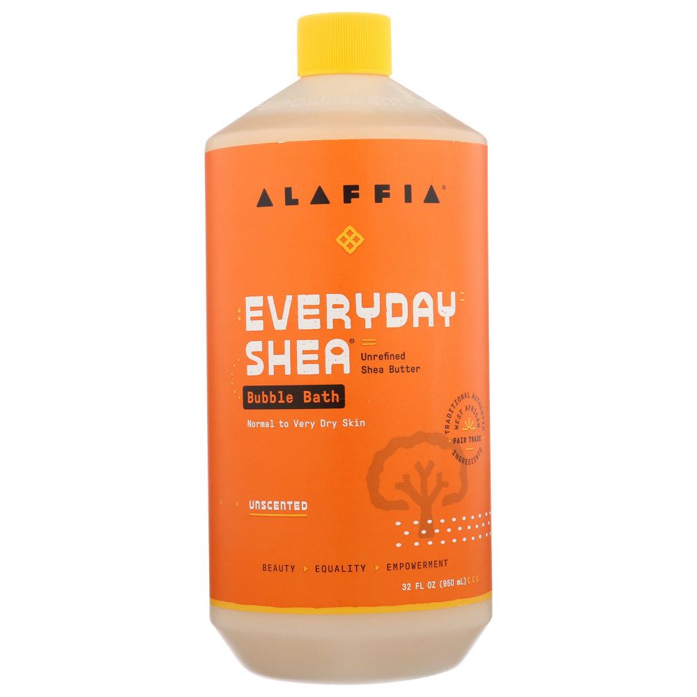 ALAFFIA: Everyday Shea Bubble Bath Unscented, 32 fo - #tag1# - #tag2#