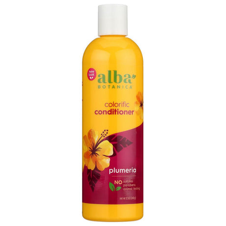 ALBA BOTANICA: Hawaiian Conditioner Colorific Plumeria, 12 oz - #tag1# - #tag2#