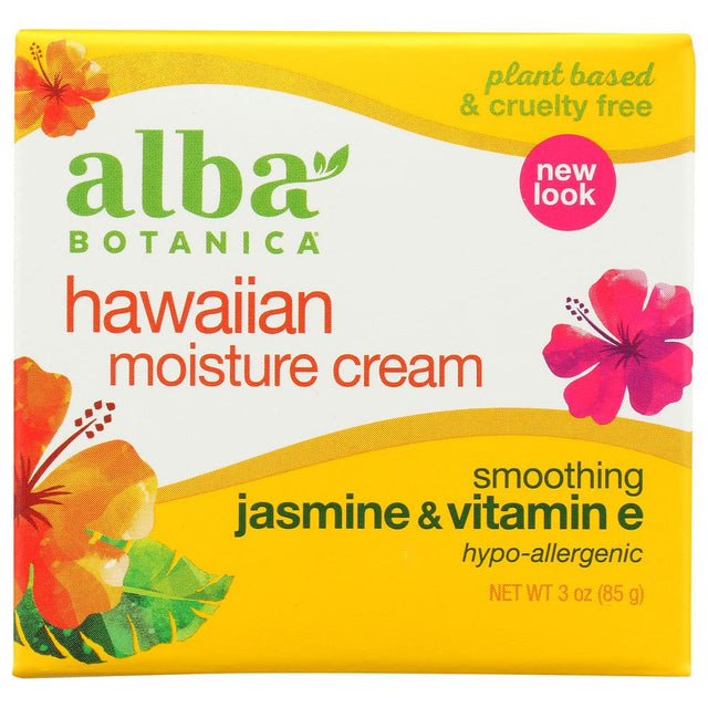 ALBA BOTANICA: Hawaiian Moisture Cream Jasmine & Vitamin E, 3 oz - #tag1# - #tag2#