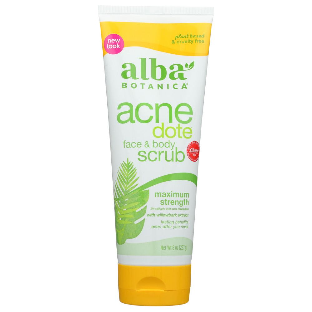 ALBA BOTANICA: Natural Acne Dote Face & Body Scrub Oil-Free, 8 oz - #tag1# - #tag2#