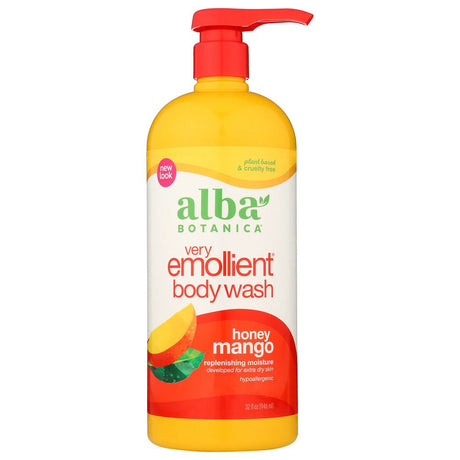 ALBA BOTANICA: Natural Very Emollient Bath & Shower Gel Honey Mango, 32 oz - #tag1# - #tag2#