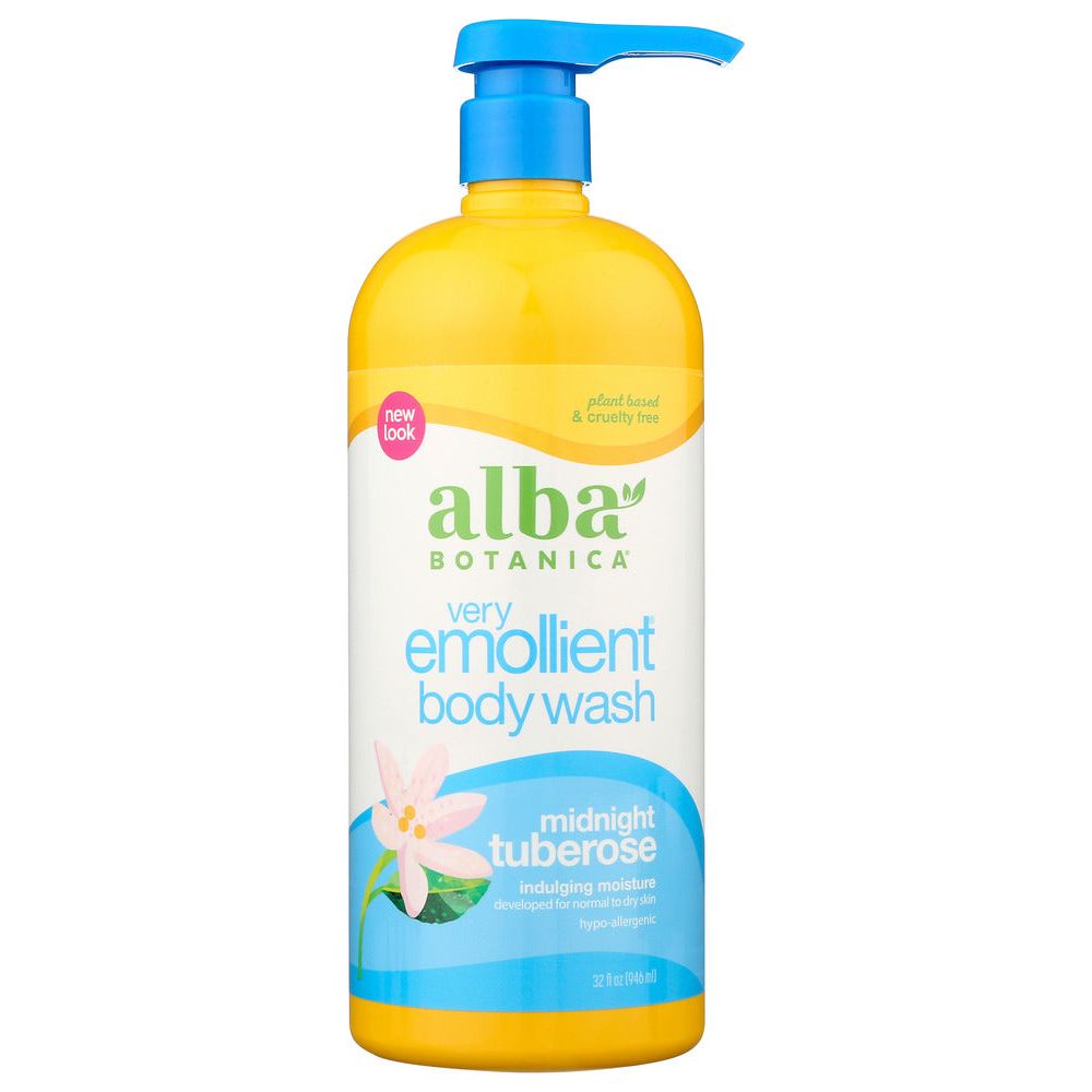 ALBA BOTANICA: Natural Very Emollient Bath & Shower Gel Midnight Tuberose, 32 oz - #tag1# - #tag2#