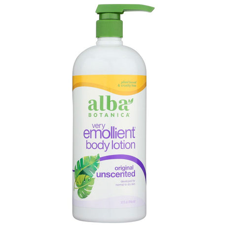 ALBA BOTANICA: Very Emollient Body Lotion Unscented Original, 32 oz - #tag1# - #tag2#