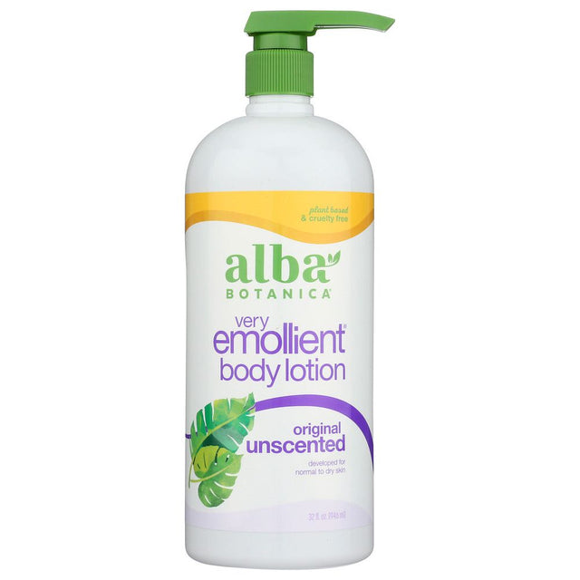 ALBA BOTANICA: Very Emollient Body Lotion Unscented Original, 32 oz - #tag1# - #tag2#