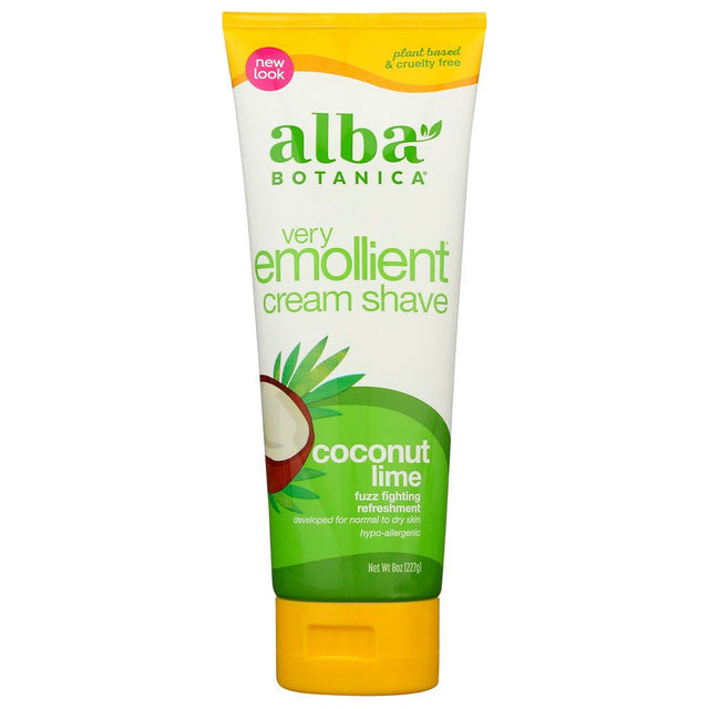 ALBA BOTANICA: Very Emollient Cream Shave Coconut Lime, 8 oz - #tag1# - #tag2#