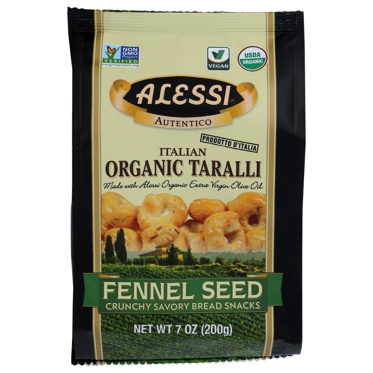 ALESSI: Italian Organic Taralli Fennel Seed, 7 oz - #tag1# - #tag2#