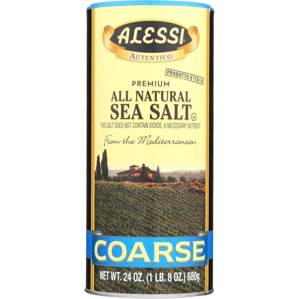 ALESSI: Premium All Natural Coarse Sea Salt, 24 Oz - #tag1# - #tag2#