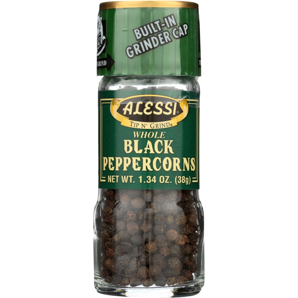 ALESSI: Whole Black Peppercorns, 1.34 Oz - #tag1# - #tag2#
