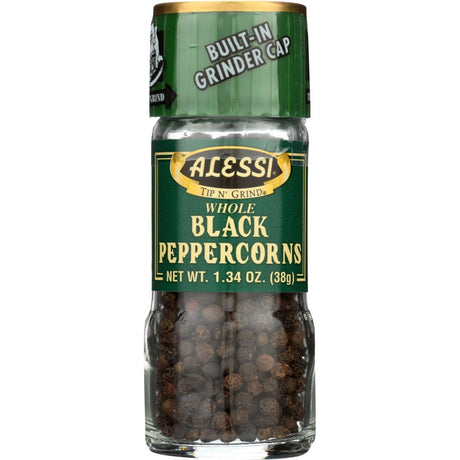 ALESSI: Whole Black Peppercorns, 1.34 Oz - #tag1# - #tag2#
