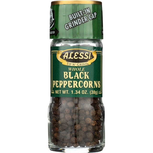 ALESSI: Whole Black Peppercorns, 1.34 Oz - #tag1# - #tag2#