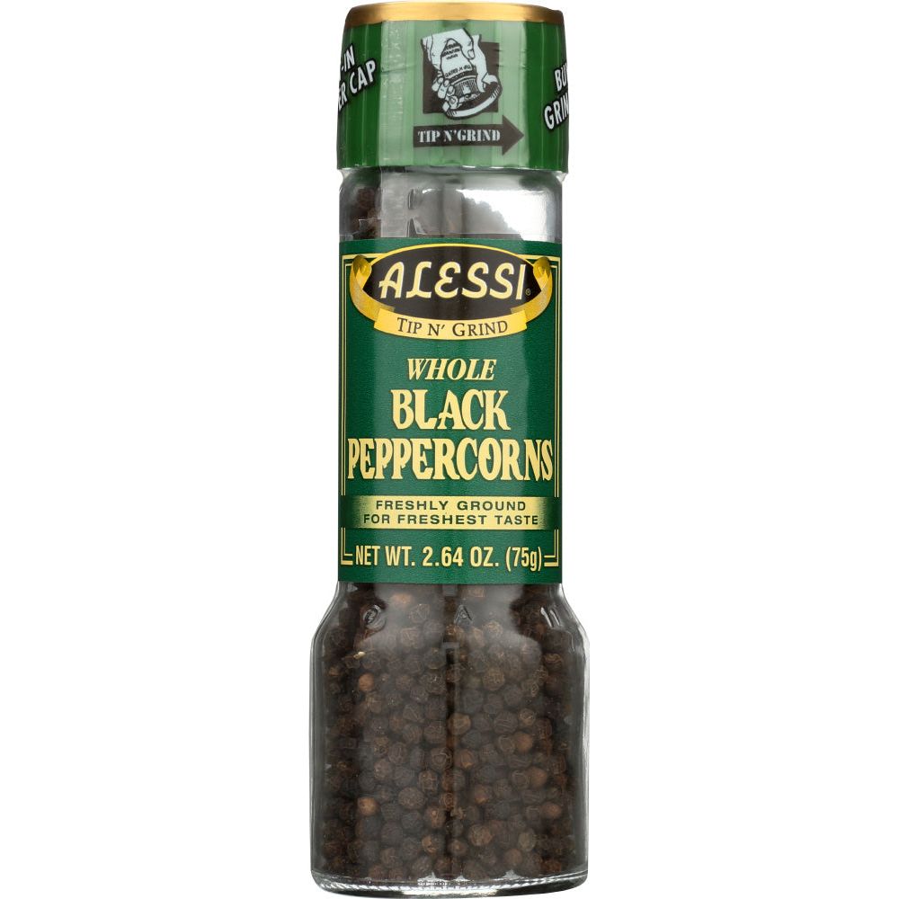 ALESSI: Whole Black Peppercorns, 2.64 oz - #tag1# - #tag2#