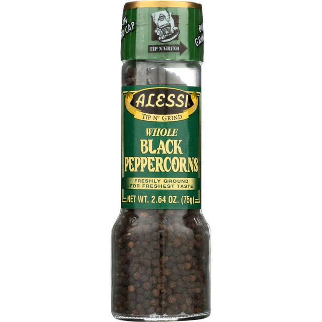 ALESSI: Whole Black Peppercorns, 2.64 oz - #tag1# - #tag2#