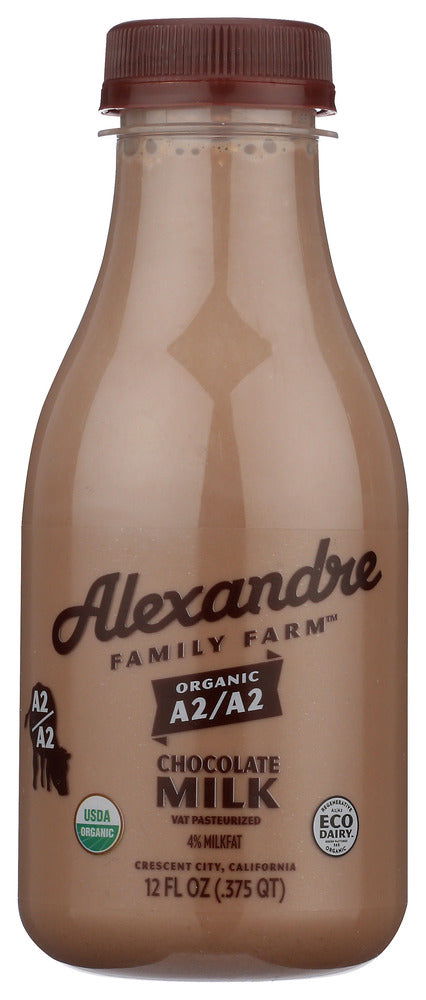 ALEXANDRE FAMILY FARM: Organic A2A2 Chocolate Milk, 12 fo - #tag1# - #tag2#