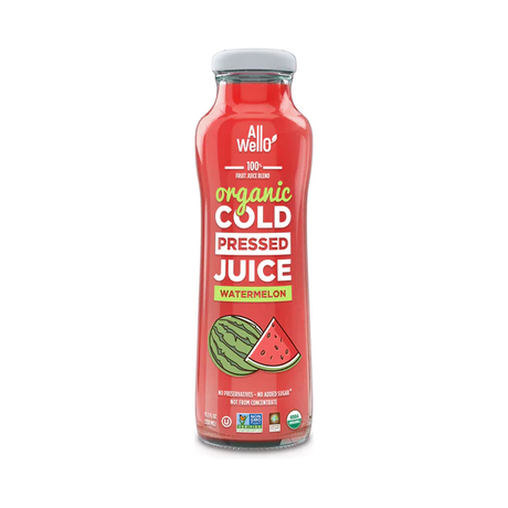 ALLWELLO: Organic Watermelon Cold Pressed Juice, 11.1 fo - #tag1# - #tag2#