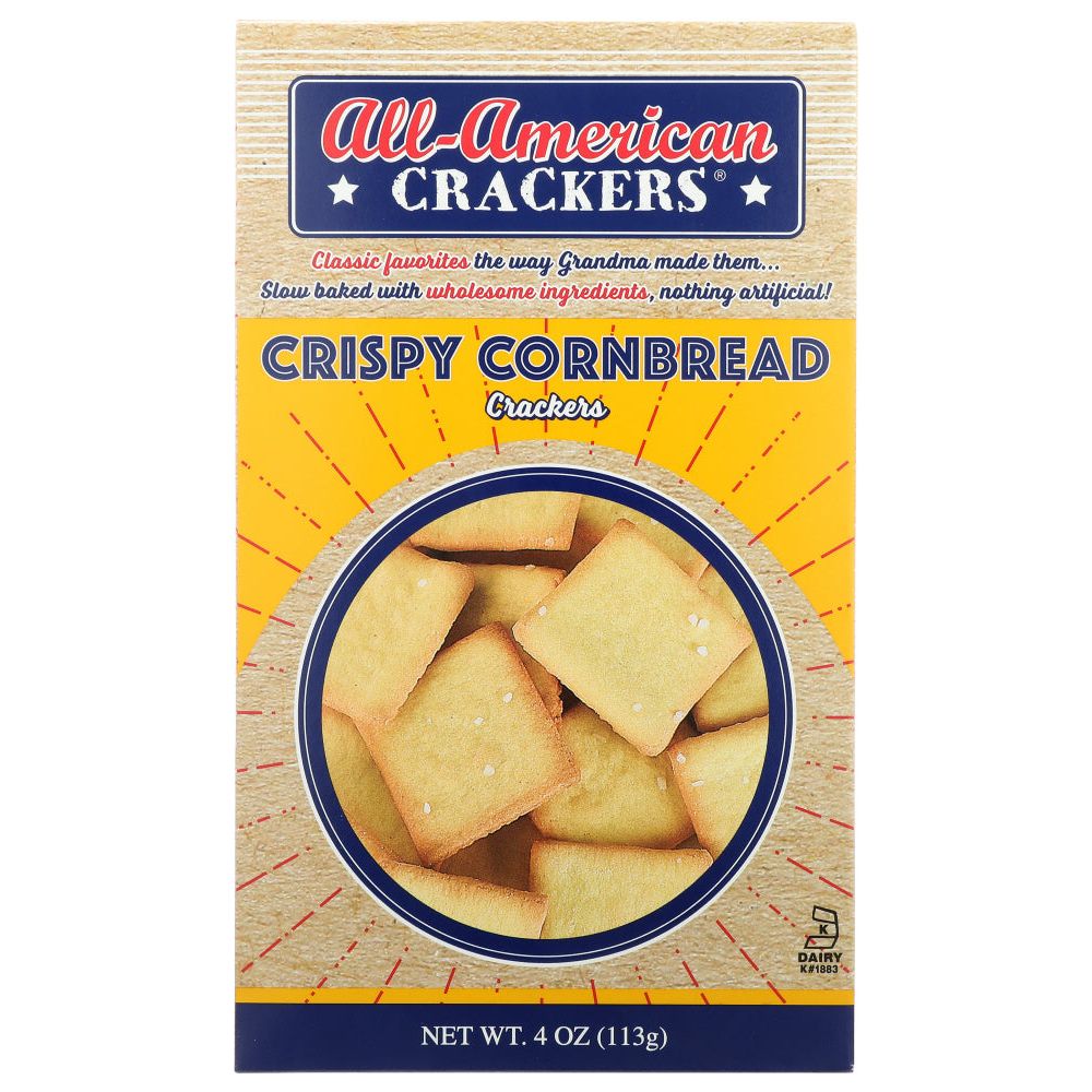 ALL AMERICAN: Crispy Cornbread Crackers, 4 oz - #tag1# - #tag2#