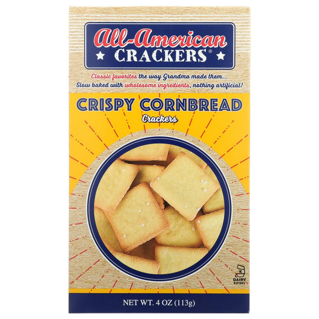 ALL AMERICAN: Crispy Cornbread Crackers, 4 oz - #tag1# - #tag2#