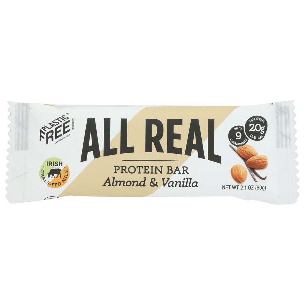 ALL REAL NUTRITION: Almond Vanilla Protein Bar, 2.1 oz - #tag1# - #tag2#