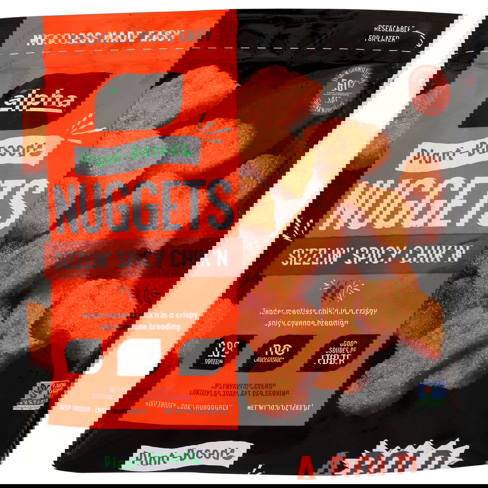 ALPHA FOODS: Sizzlin Spicy Chik'n Nuggets, 10 oz - #tag1# - #tag2#