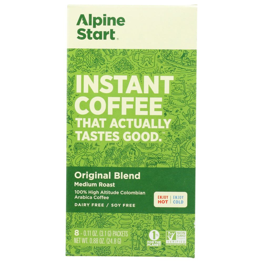 ALPINE START: Original Blend Medium Roast Instant Coffee, 0.88 oz - #tag1# - #tag2#
