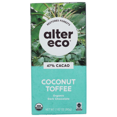 ALTER ECO: Organic Chocolate Dark Coconut Toffee, 2.82 oz - #tag1# - #tag2#