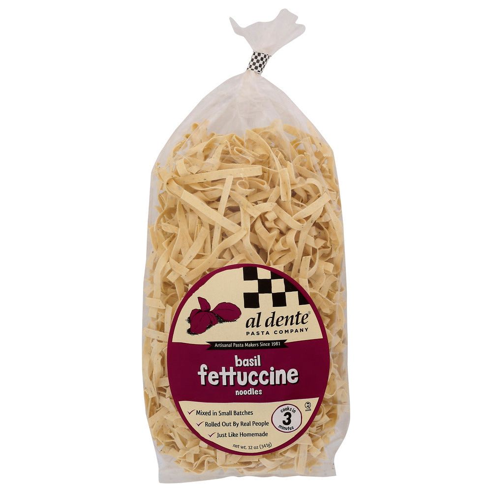 AL DENTE: Basil Fettuccine Noodles, 12 oz - #tag1# - #tag2#