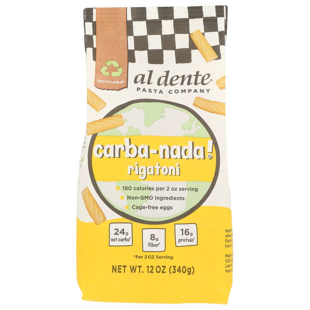 AL DENTE: Carba Nada Rigatoni, 12 oz - #tag1# - #tag2#