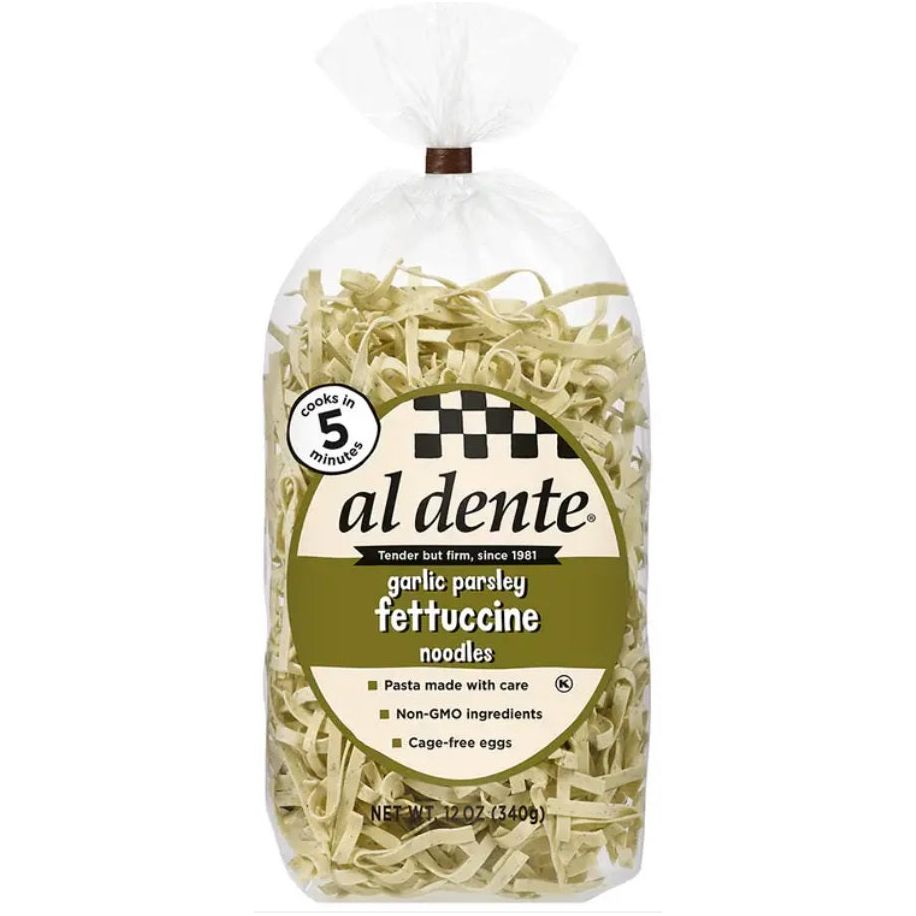 AL DENTE: Garlic Parsley Fettuccine Noodles, 12 oz - #tag1# - #tag2#