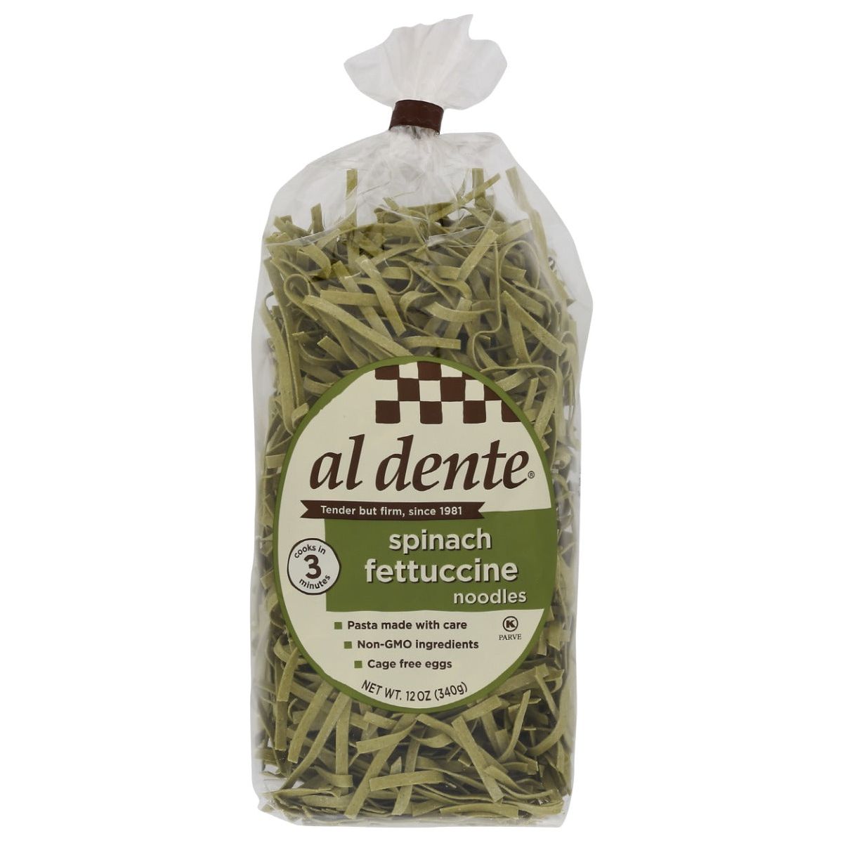 AL DENTE: Spinach Fettuccine Noodles, 12 oz - #tag1# - #tag2#