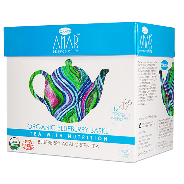 AMAR ESSENCE OF LIFE TEA WITH NUTRITION: Tea Bluebrry Acai, 1.32 oz - #tag1# - #tag2#