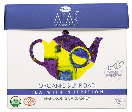 AMAR ESSENCE OF LIFE TEA WITH NUTRITION: Tea Emperors Earl Grey, 1.32 oz - #tag1# - #tag2#