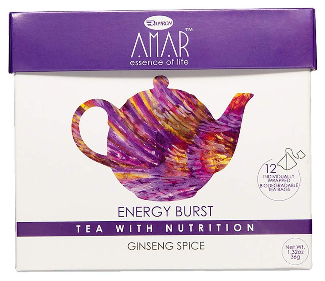 AMAR ESSENCE OF LIFE TEA WITH NUTRITION: Tea Energy Ginseng Spice, 1.32 oz - #tag1# - #tag2#