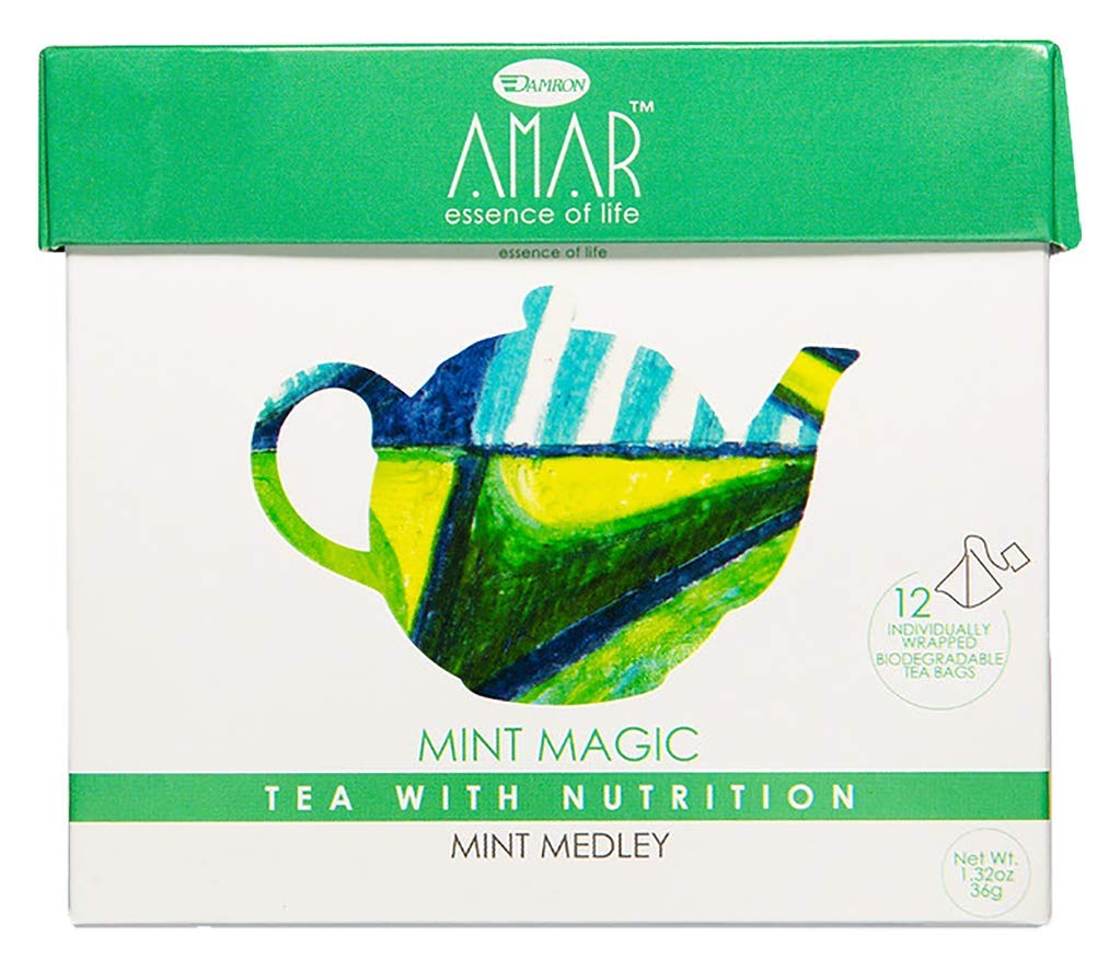 AMAR ESSENCE OF LIFE TEA WITH NUTRITION: Tea Herbal Mint 12Ct, 1.32 oz - #tag1# - #tag2#