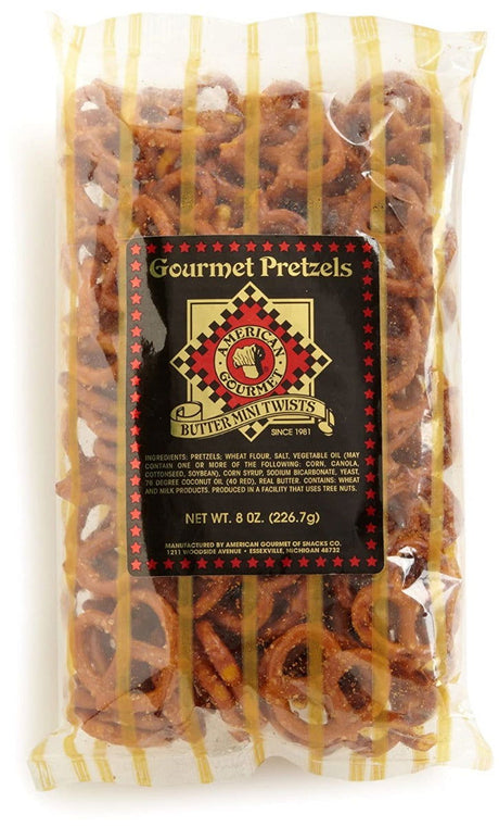 AMERICAN GOURMET: Butter Mini Twists Pretzels, 8 oz - #tag1# - #tag2#