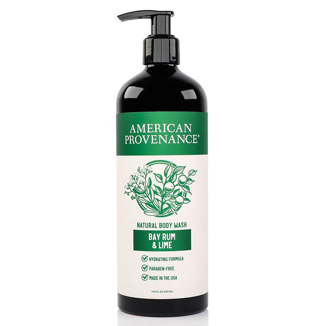 AMERICAN PROVENANCE: Bay Rum and Lime Body Wash, 16.91 fo - #tag1# - #tag2#
