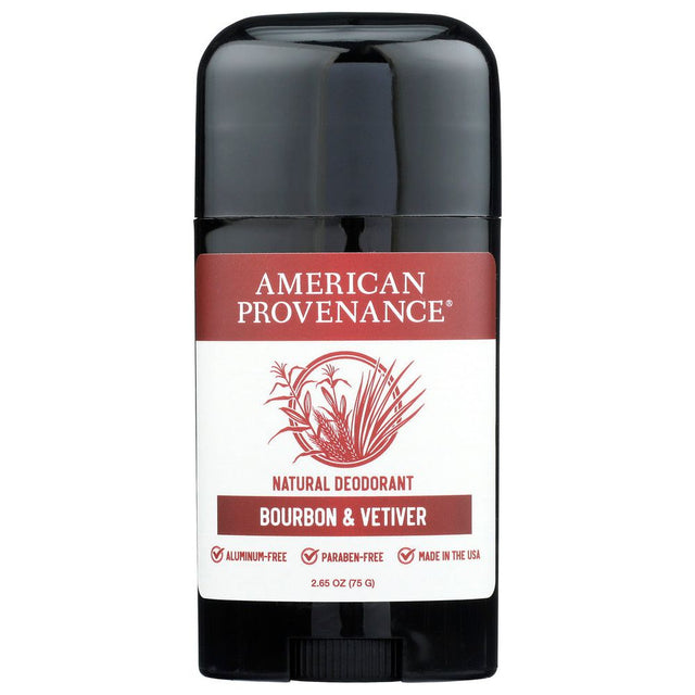 AMERICAN PROVENANCE: Bourbon and Vetiver Deodorant, 2.65 oz - #tag1# - #tag2#