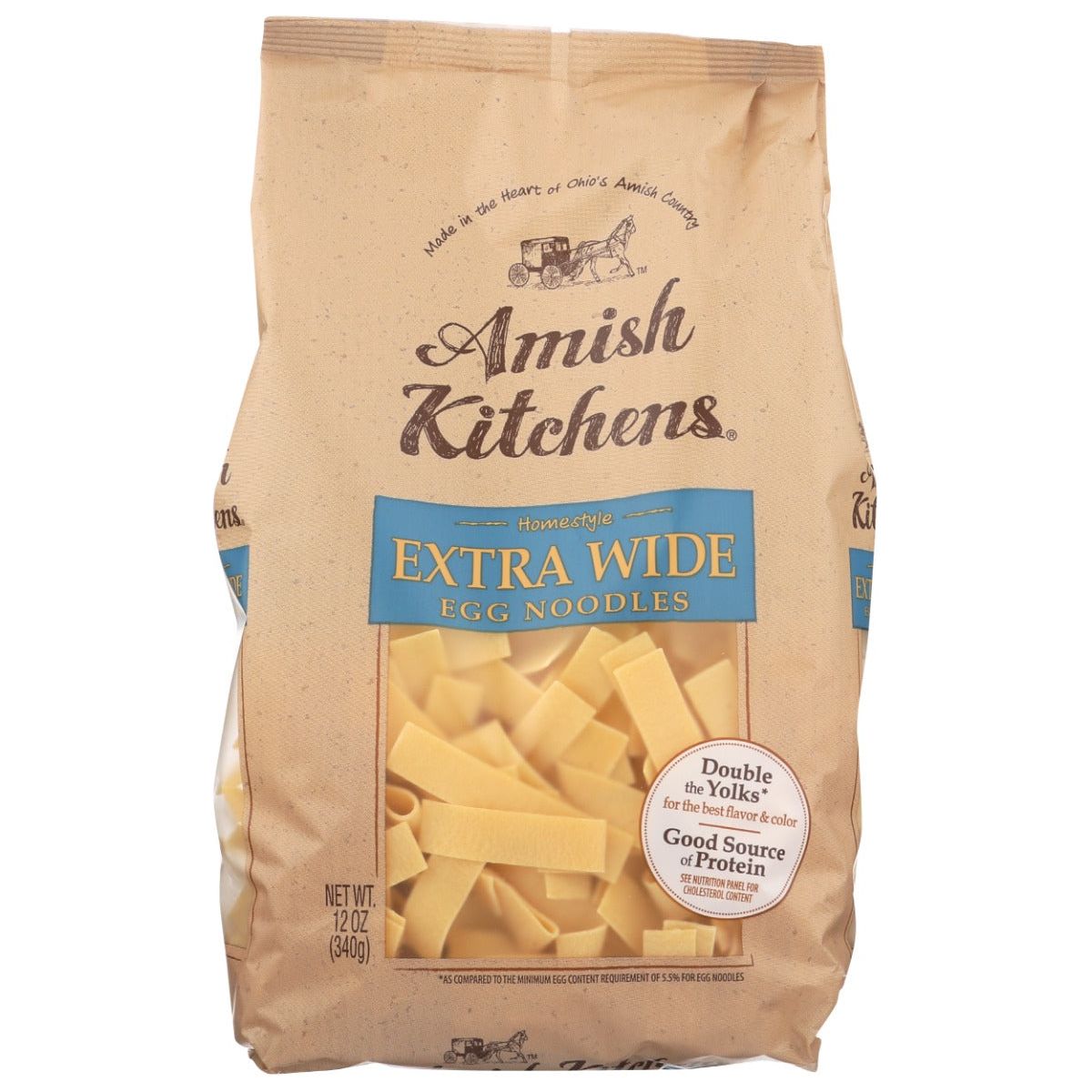 AMISH KITCHEN: Extra Wide Egg Noodles, 12 oz - #tag1# - #tag2#