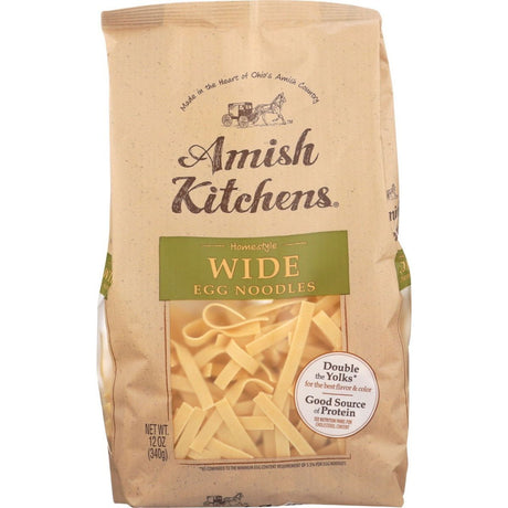 AMISH KITCHEN: Wide Egg Noodles, 12 oz - Sunshine Co Op. - #tag1# - #tag2# - #tag3# - #tag4#