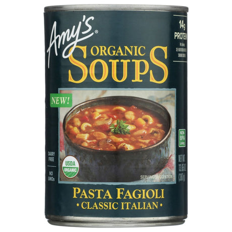 AMYS: Organic Pasta Fagioli Soup, 13.65 oz - #tag1# - #tag2#